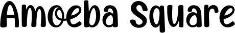 Amoeba Square Font