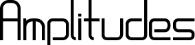 Amplitudes Font