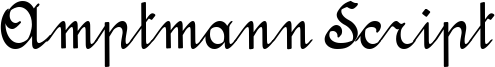 Amptmann Script Font