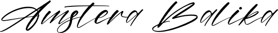 Amstera Balika Font