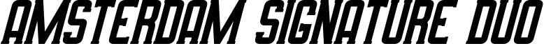 Amsterdam Signature Duo Font