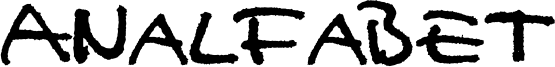 Analfabet Font