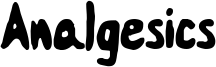 Analgesics Font