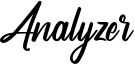 Analyzer Font