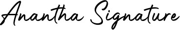 Anantha Signature Font