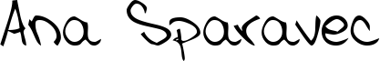 Ana Sparavec Font
