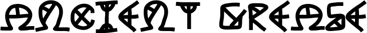 Ancient Grease Font