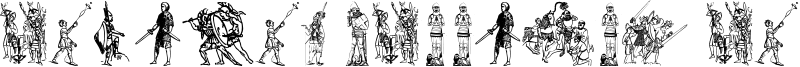 Ancient warriors and weapons TFB Font