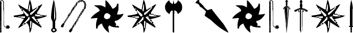 Ancient Weapons Font