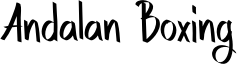 Andalan Boxing Font