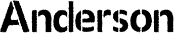 Anderson Font