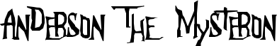 Anderson The Mysteron Font