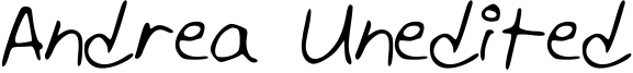 Andrea Unedited Font
