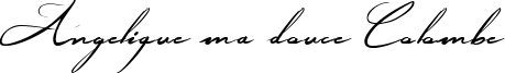 Angelique ma douce Colombe Font