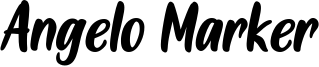 Angelo Marker Font