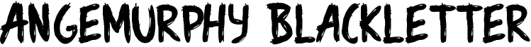 Angemurphy Blackletter Font