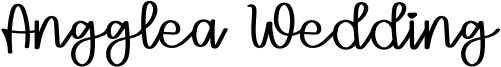 Angglea Wedding Font