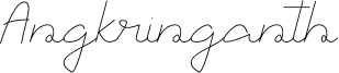 Angkringanth Font