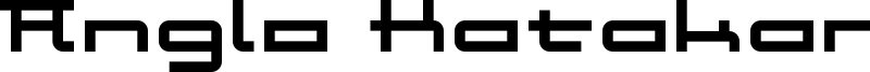 Anglo Katakana Font