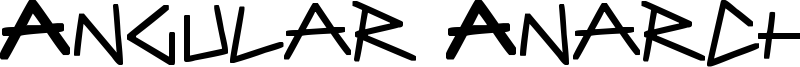Angular Anarchy Font