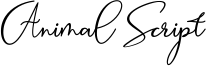Animal Script Font