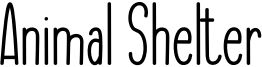 Animal Shelter Font