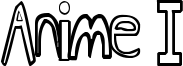 Anime I Font