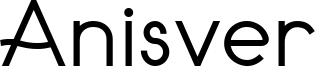 Anisver Font