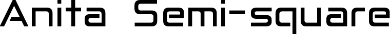 Anita Semi-square Font