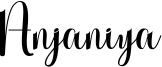 Anjaniya Font