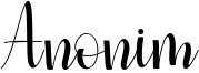 Anonim Font