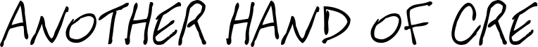Another Hand Of Cre Font