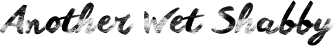 Another Wet Shabby Font