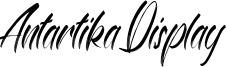 Antartika Display Font