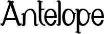 Antelope Font