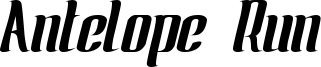 Antelope Run Font