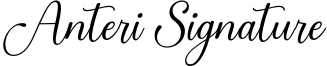 Anteri Signature Font