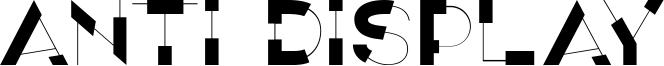 Anti Display Font