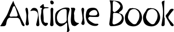 Antique Book Font