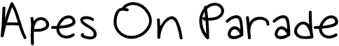 Apes On Parade Font