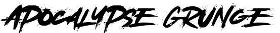 Apocalypse Grunge Font
