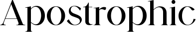 Apostrophic Font