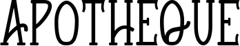 Apotheque Font