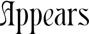 Appears Font