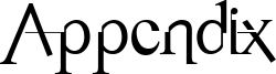 Appendix Font