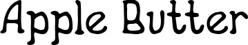 Apple Butter Font