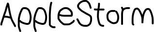 AppleStorm Font