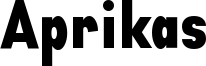Aprikas_black_Demo.otf