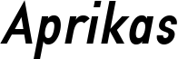 Aprikas_bold_italic_Demo.otf