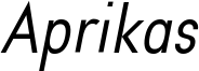 Aprikas_italic_Demo.otf
